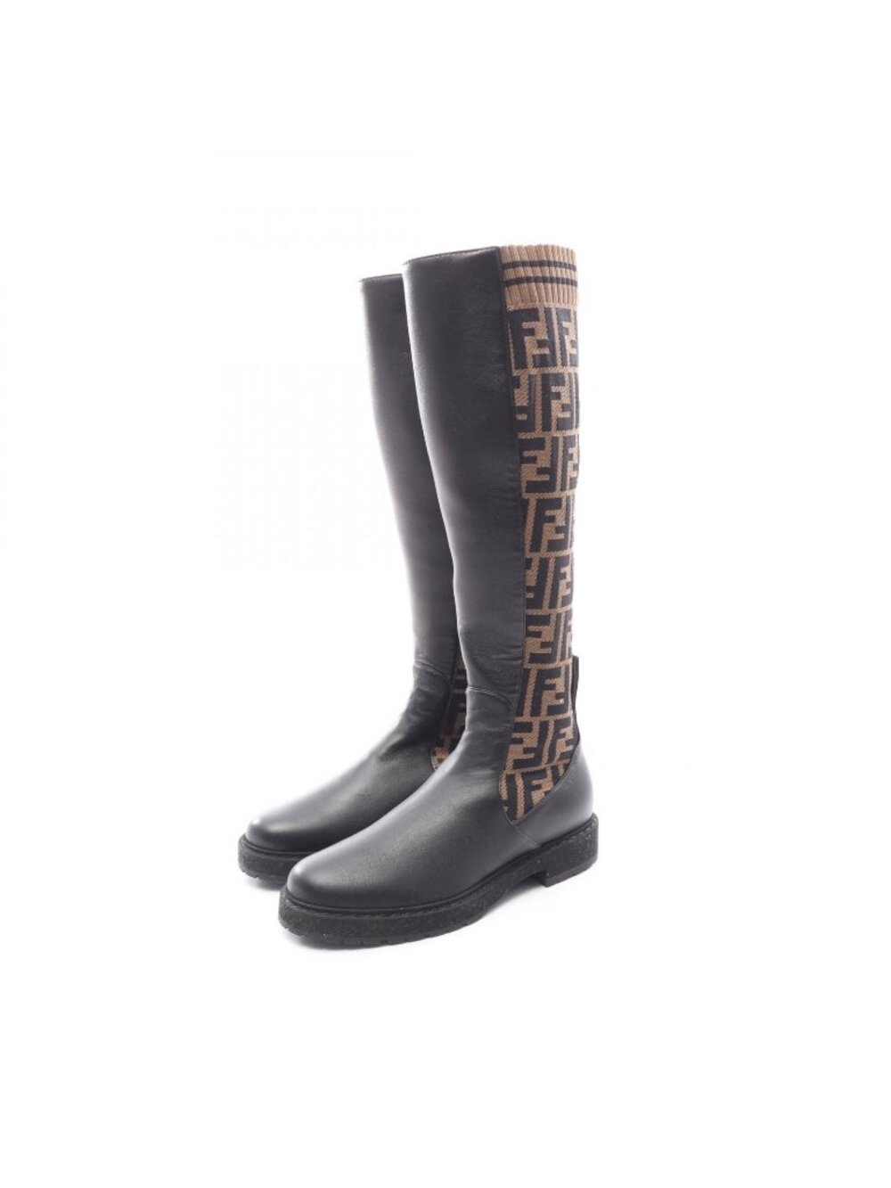 Fendi Boots Zucca Long Leather